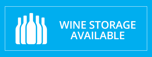 Wine storage available
